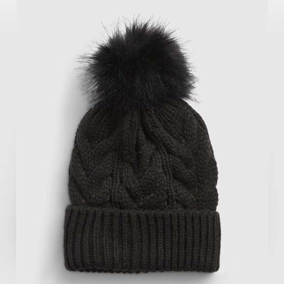 NWT - Gap Girls Cable Knit Hat (S/M) and Matching Touchscreen Gloves (M) - Picture 2 of 3